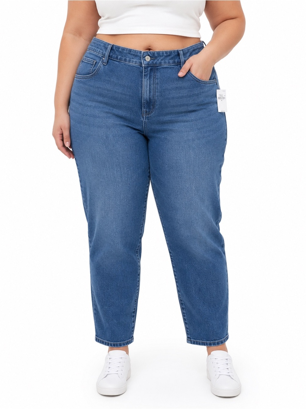 Old Navy High Rise WOW Loose Jeans Women’s Size 24 Blue Stretch Denim NWT